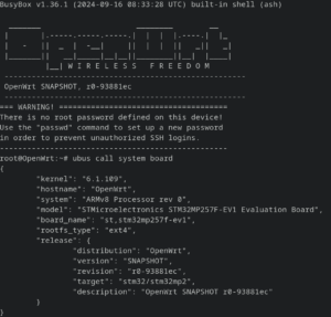 OpenWRT support updated for STM32MP and added to STM32MP2 OpenWRT support updated for STM32MP and added to STM32MP2