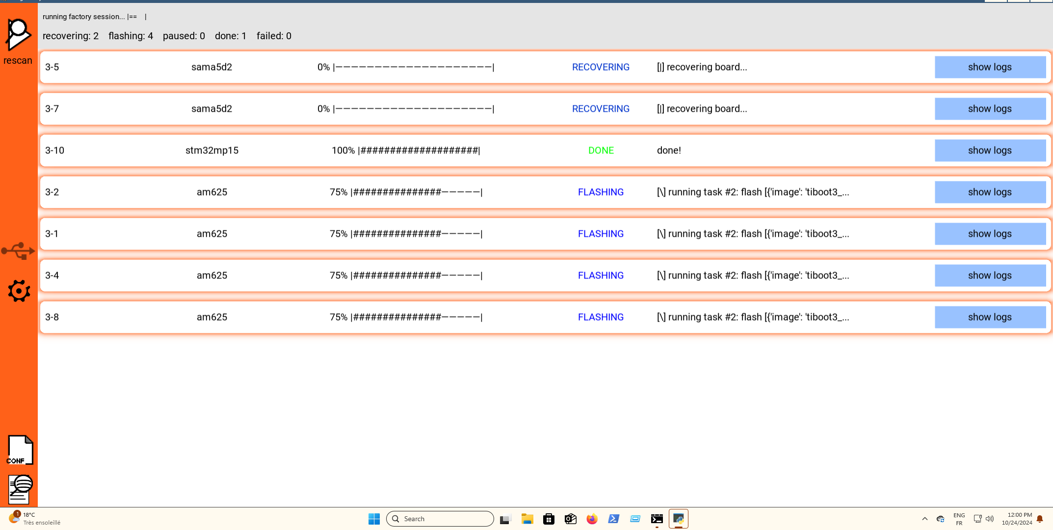 Upgrade from Snagboot to a full -fledged tool with factory blind Upgrade from Snagboot to a full fledged tool with factory