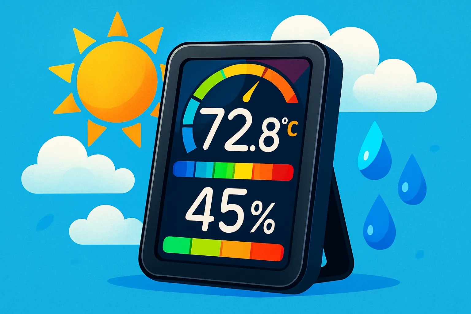 🌡️ Arduino Project: Temperature & Humidity Monitor with LCD