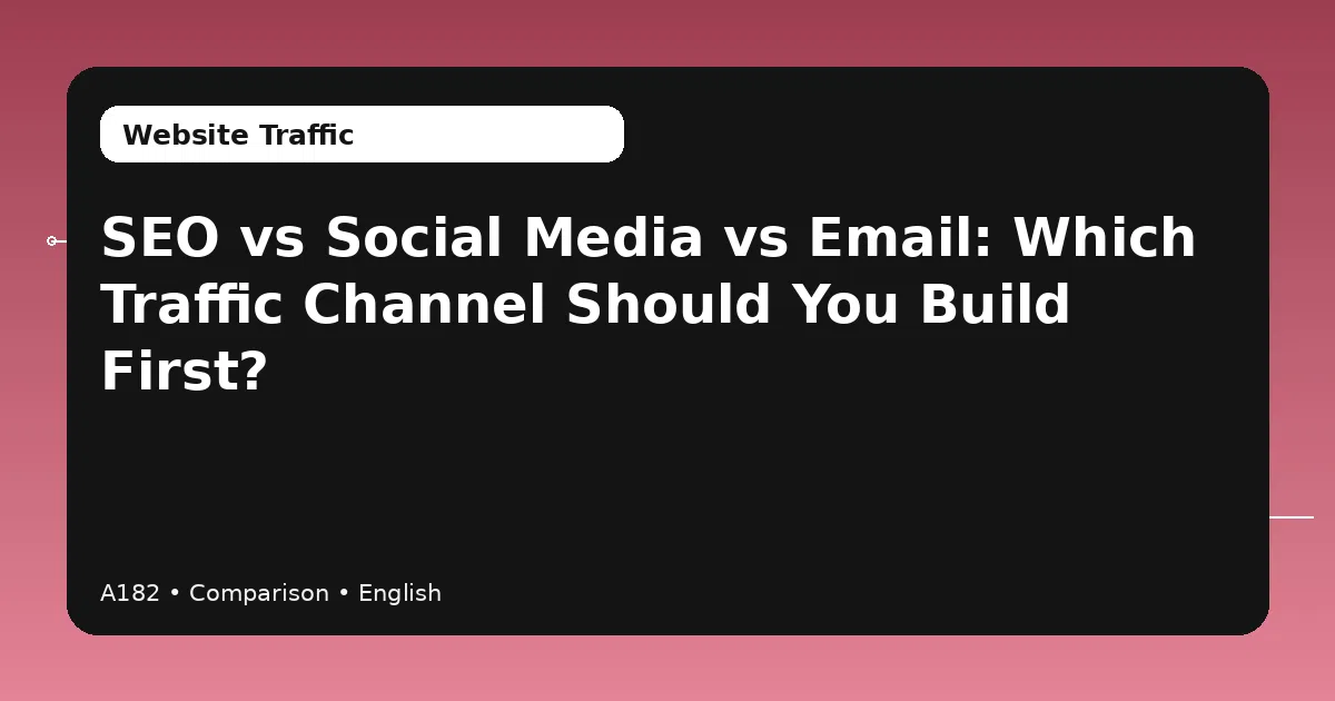 SEO vs social media vs email marketing channels